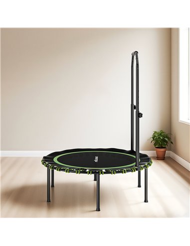 SPORTNOW 40" Foldable Fitness Trampoline Rebounder with Handle, Green