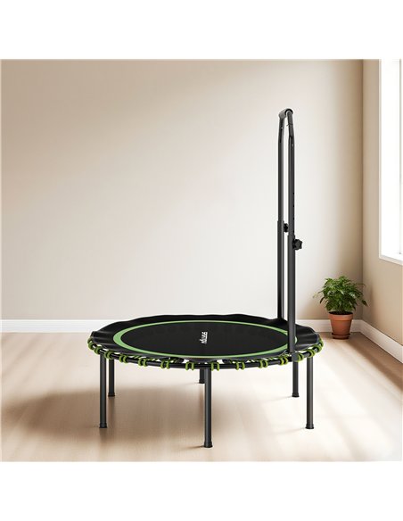 SPORTNOW 40" Foldable Fitness Trampoline Rebounder with Handle, Green - pic 174245 | FastDaddyshop