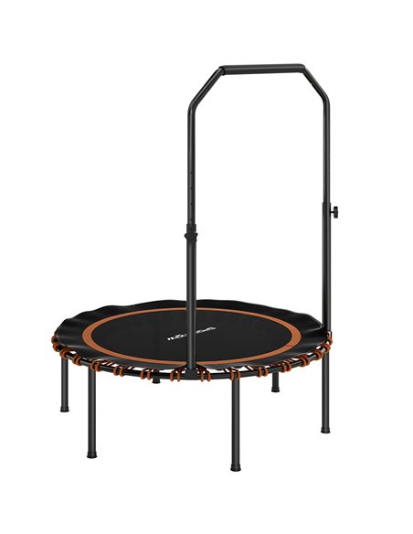 SPORTNOW 40" Foldable Fitness Trampoline Rebounder with Handle, Orange - pic 174246 | FastDaddyshop