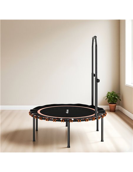 SPORTNOW 40" Foldable Fitness Trampoline Rebounder with Handle, Orange - pic 174254 | FastDaddyshop