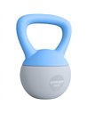 SPORTNOW 6KG Soft Kettlebell, Kettlebell with Non-Slip Handle for Home Gym, Weight Lifting, Strength Training, Light Blue/Grey