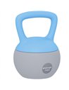 SPORTNOW 10KG Soft Kettlebell, Kettlebell with Non-Slip Handle for Home Gym, Weight Lifting, Strength Training, Light Blue/Grey