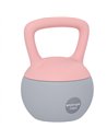 SPORTNOW 10KG Soft Kettlebell, Kettlebell with Non-Slip Handle for Home Gym, Weight Lifting, Strength Training, Pink/Grey