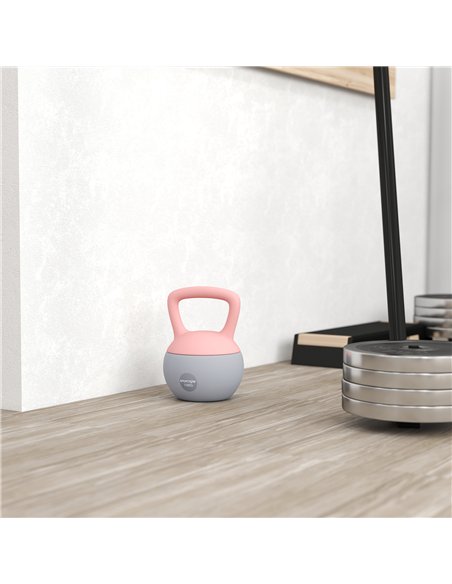 SPORTNOW 10KG Soft Kettlebell, Kettlebell with Non-Slip Handle for Home Gym, Weight Lifting, Strength Training, Pink/Grey - pic 174280 | FastDaddyshop