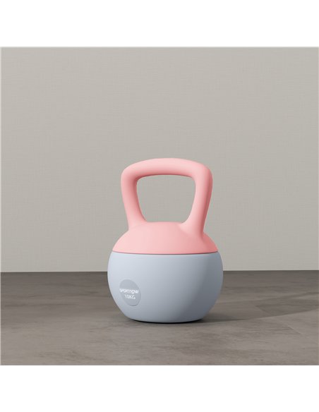 SPORTNOW 10KG Soft Kettlebell, Kettlebell with Non-Slip Handle for Home Gym, Weight Lifting, Strength Training, Pink/Grey - pic 174281 | FastDaddyshop