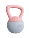 SPORTNOW 8KG Soft Kettlebell, Kettlebell with Non-Slip Handle for Home Gym, Weight Lifting, Strength Training, Pink/Grey