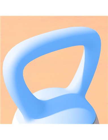 SPORTNOW 4KG Soft Kettlebell, Kettlebell with Non-Slip Handle for Home Gym, Weight Lifting, Strength Training, Light Blue/Grey