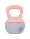 SPORTNOW 12KG Soft Kettlebell, Kettlebell with Non-Slip Handle for Home Gym, Weight Lifting, Strength Training, Pink/Grey