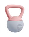 SPORTNOW 4KG Soft Kettlebell, Kettlebell with Non-Slip Handle for Home Gym, Weight Lifting, Strength Training, Pink/Grey
