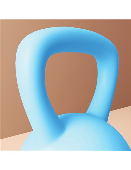 SPORTNOW 8KG Soft Kettlebell, Kettlebell with Non-Slip Handle for Home Gym, Weight Lifting, Strength Training, Light Blue/Grey - pic 174335 | FastDaddyshop