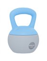 SPORTNOW 12KG Soft Kettlebell, Kettlebell with Non-Slip Handle for Home Gym, Weight Lifting, Strength Training, Light Blue/Grey