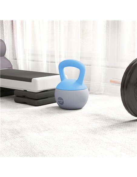 SPORTNOW 12KG Soft Kettlebell, Kettlebell with Non-Slip Handle for Home Gym, Weight Lifting, Strength Training, Light Blue/Grey - pic 174343 | FastDaddyshop