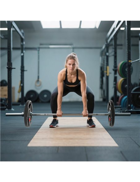 SPORTNOW Olympic Weight Plates, 2"/5cm Weight Disc Pair with Tri-Grips, 2 x 10kg Dumbbell Plates for Weightlifting and Strength  - pic 174387 | FastDaddyshop