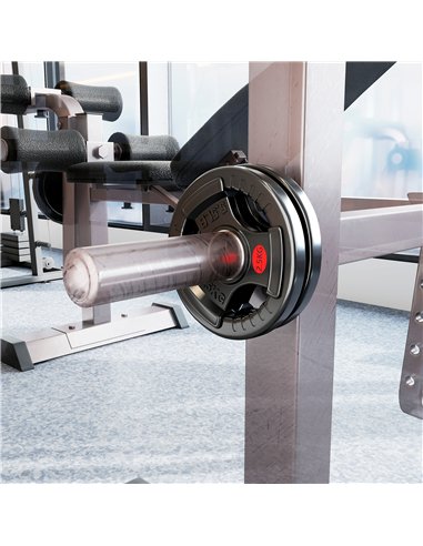 SPORTNOW Olympic Weight Plates, 2"/5cm Weight Disc Pair with Tri-Grips, 2 x 2.5kg Dumbbell Plates for Weightlifting and Strength