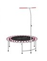 SPORTNOW 40" Fitness Trampoline, Mini Rebounder Trampoline for Adults with 5-Level Adjustable Handle, Indoor Exercise Bungee Reb