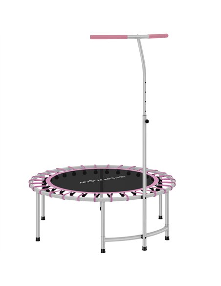 SPORTNOW 40" Fitness Trampoline, Mini Rebounder Trampoline for Adults with 5-Level Adjustable Handle, Indoor Exercise Bungee Reb - pic 174435 | FastDaddyshop