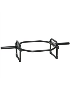 SPORTNOW Olympic Trap Bar, 2" Hex Barbell Bar with 300kg Capacity for Deadlifts, Shrugs, Squats and Farmer Walks