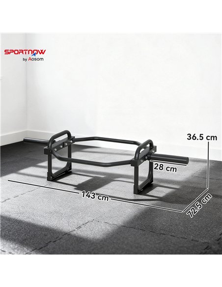 SPORTNOW Olympic Trap Bar, 2" Hex Barbell Bar with 300kg Capacity for Deadlifts, Shrugs, Squats and Farmer Walks - pic 174446 | FastDaddyshop
