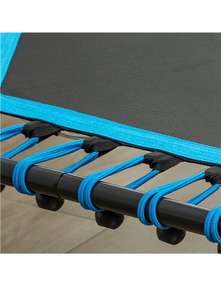 SPORTNOW 45" Rebounder Trampoline for Adults, Quiet Bungee Rebounder with LED Lights and Adjustable Handle, Blue - pic 174470 | FastDaddyshop