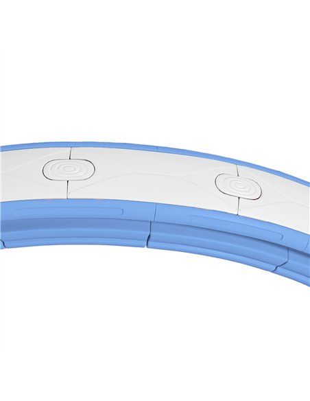 SPORTNOW Smart Weighted Hula Hoop, Massage Hula Ring w/ 16 Detachable Knots, 360° Auto-Rotating Ball, Digital Counter Light Blue - pic 174514 | FastDaddyshop