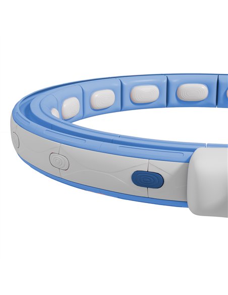SPORTNOW Smart Weighted Hula Hoop, Massage Hula Ring w/ 16 Detachable Knots, 360° Auto-Rotating Ball, Digital Counter Light Blue - pic 174515 | FastDaddyshop