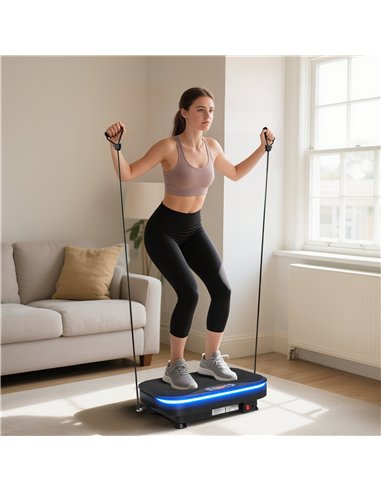 SPORTNOW Vibration Plate Exercise Machine with Cool Lights, 99 Speed Levels