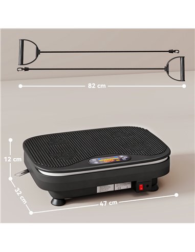 SPORTNOW Vibration Plate Exercise Machine with Cool Lights, 99 Speed Levels