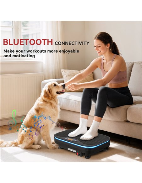 SPORTNOW Vibration Plate Exercise Machine with Cool Lights, 99 Speed Levels - pic 174529 | FastDaddyshop