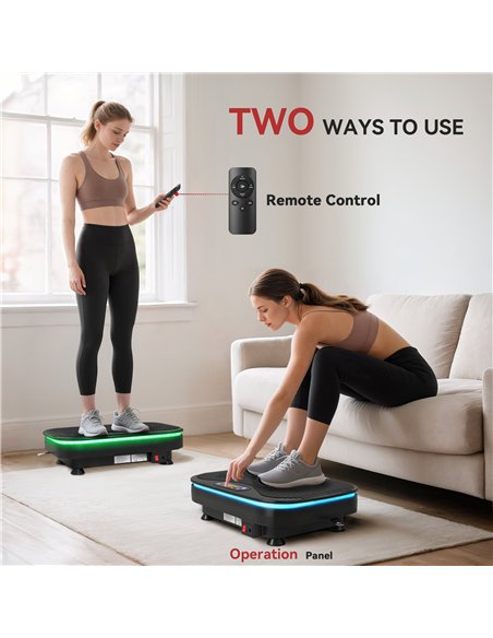SPORTNOW Vibration Plate Exercise Machine with Cool Lights, 99 Speed Levels - pic 174530 | FastDaddyshop