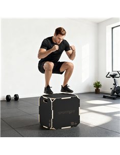 SPORTNOW Non-Slip Plyo Box, Corner-free Wooden Jump Box, 41 x 51 x 48 cm 2
