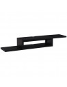 Homcom Wall Mounted Media Console, 'Z' Floating TV Stand, Black