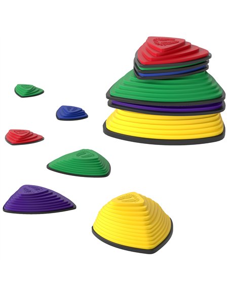 AIYAPLAY 6-Piece Stepping Stones for Kids, Stackable Sensory Toys Outdoor Indoor, Obstacle Course for Balance and Motor Skills - pic 174957 | FastDaddyshop