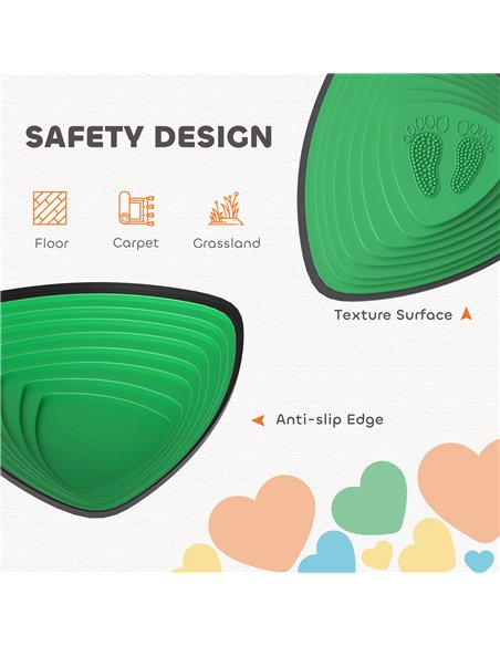 AIYAPLAY 6-Piece Stepping Stones for Kids, Stackable Sensory Toys Outdoor Indoor, Obstacle Course for Balance and Motor Skills - pic 174961 | FastDaddyshop