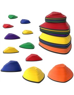 AIYAPLAY 11-Piece Stepping Stones for Kids, Stackable Sensory Toys Outdoor Indoor, Obstacle Course for Balance and Motor Skills