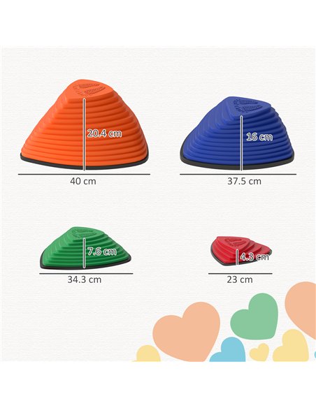AIYAPLAY 11-Piece Stepping Stones for Kids, Stackable Sensory Toys Outdoor Indoor, Obstacle Course for Balance and Motor Skills - pic 174968 | FastDaddyshop
