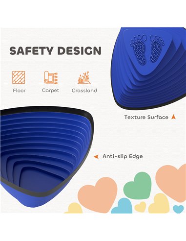 AIYAPLAY 11-Piece Stepping Stones for Kids, Stackable Sensory Toys Outdoor Indoor, Obstacle Course for Balance and Motor Skills