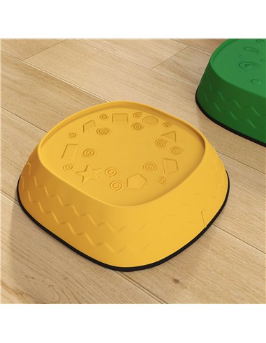 AIYAPLAY 5PCS Sensory Stepping Stones for Toddlers, Frog-Shaped Kids Stepping Stones Set with Anti-Slip Edging for Ages 2-8