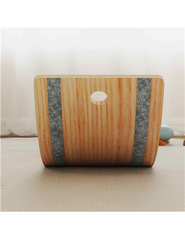 AIYAPLAY Kids Wooden Balance Board with Rope, Wooden Wobble Board with Felt for Sensory Play, for Toddler 3-6 Years Old