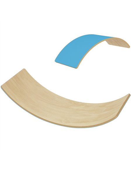 AIYAPLAY Wooden Balance Board for Kids, Wobble Board with Silent Felt for Sensory Play, Blue - pic 175002 | FastDaddyshop
