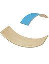 AIYAPLAY Wooden Balance Board for Kids, Wobble Board with Silent Felt for Sensory Play, Blue