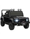 AIYAPLAY Kids Ride On Car with Remote Control, Music, Horn, 4 Spring Suspension Wheels, LED Lights for 3-5 Years Old, Black