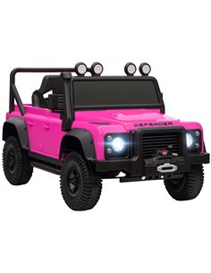 AIYAPLAY Kids Ride On Car with Remote Control, Music, Horn, 4 Spring Suspension Wheels, LED Lights for 3-5 Years Old, Pink