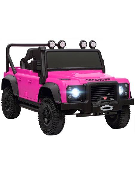 AIYAPLAY Kids Ride On Car with Remote Control, Music, Horn, 4 Spring Suspension Wheels, LED Lights for 3-5 Years Old, Pink - pic 175101 | FastDaddyshop