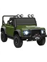 AIYAPLAY Kids Ride On Car with Remote Control, Music, Horn, 4 Spring Suspension Wheels, LED Lights for 3-5 Years Old, Green