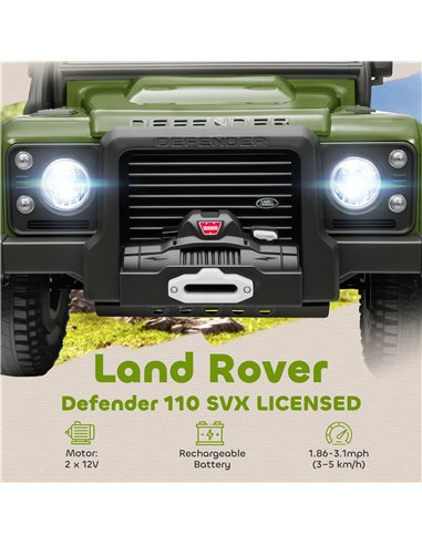 AIYAPLAY Kids Ride On Car with Remote Control, Music, Horn, 4 Spring Suspension Wheels, LED Lights for 3-5 Years Old, Green