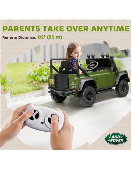 AIYAPLAY Kids Ride On Car with Remote Control, Music, Horn, 4 Spring Suspension Wheels, LED Lights for 3-5 Years Old, Green - pic 175117 | FastDaddyshop