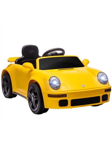 AIYAPLAY Licensed RUF CTR 2017-Yellowbird Electric Car for Kids, with Remote Control, Soft Start, MP3 Player, LED Lights, Yellow - pic 175119 | FastDaddyshop