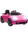AIYAPLAY Licensed RUF CTR 2017-Yellowbird Electric Car for Kids, with Remote Control, Soft Start, MP3 Player, LED Lights, Pink