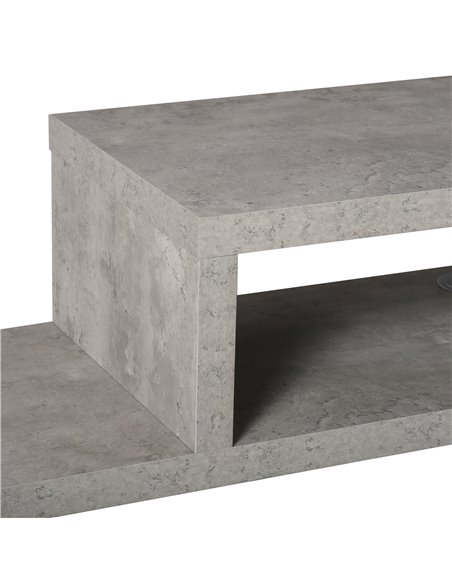 HOMCOM Wall Mounted Media Console, Floating TV Stand Component Shelf, Entertainment Center Unit, Grey - pic 17517 | FastDaddyshop