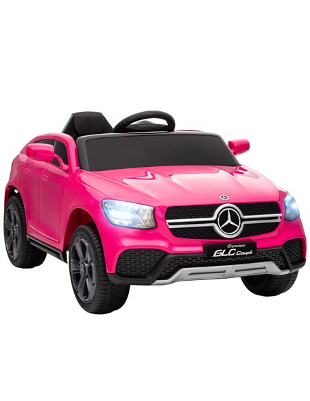 AIYAPLAY Mercedes-Benz GLC Licensed Kids Ride on Car with Remote Control, Soft Start, MP3, LED Headlights, Pink - pic 175173 | FastDaddyshop